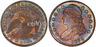 Half Dollar, 1834, Capped Bust