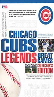 Chicago Cubs Legends Great Games DVD, 8 Disc Collectors Edition 