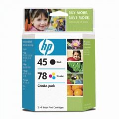New HP 45/78 Combo Pack Tri Color/Black Ink  In sealed Package