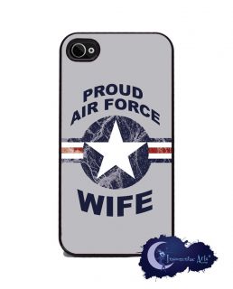 Proud Air Force Wife   Military iPhone 4/4s Slim Case Cell Phone Cover