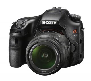 Sony α (alpha) a57 16.1 MP Digital SLR Camera   Black (Kit w/ 18 55mm 