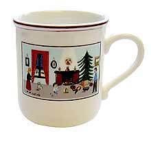 villeroy boch naif christmas mug coffee cup brand new time