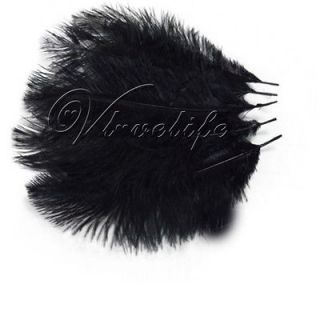 10pcs black ostrich feathers approx 10 12 25 30cm from