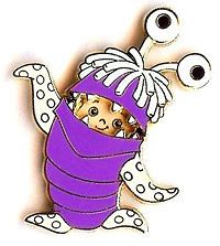 disney wdw monsters inc boo in costume pin one day