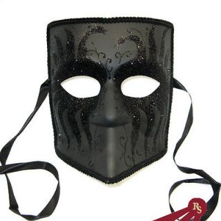 fancy black venetian mask full faced masquerade 