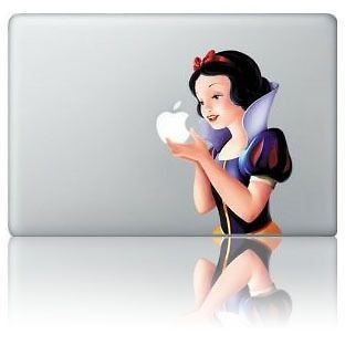 snow white macbook decal in Case Mods, Stickers & Decals