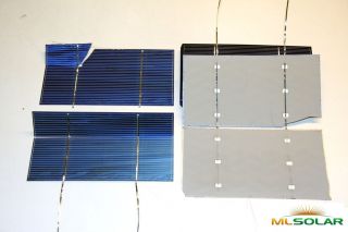 1KW Almost Whole (80% size) Full and Short Tab 80% of 3x6 Solar Cells 