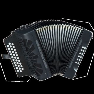 NEW Hohner Compadre Diatonic Accordion EAD MM Black with Gig Bag