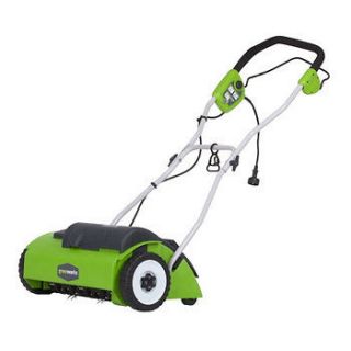 Greenworks 10 Amp Corded 14 in Electric Dethatcher 27022 NEW
