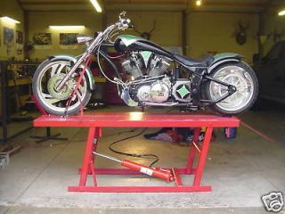 Motorcycle lift table PLANS! Harley chopper bobber xs cb kz yamaha 