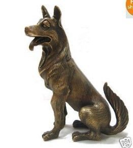 newly listed chinese bronze nice german shepherd dog statue 6