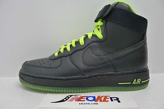 Nike Air Force 1 One High Black Volt Pack Neon AF1 315121 013 Size 7.5 