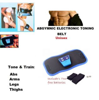 NEW AB GYMNIC TONER TONING BELT SCULPT FIRM BOOST ABS THIGHS ARMS 