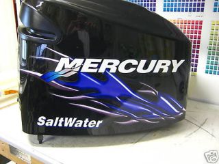 mercury optimax v6 150 250 hp flame bass decal kit