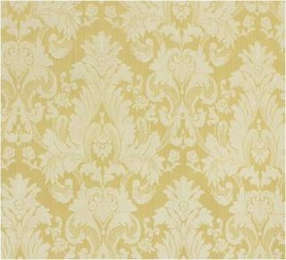 GOLD FAUX SILK DAMASK JACQUARD 56W FABRIC DOUBLE SIDE BY YARD