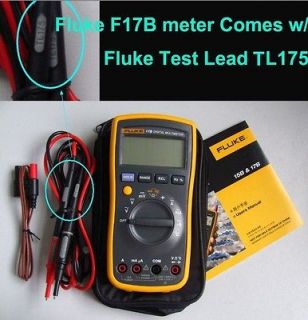 NEW FLUKE 17B F17B Digital Multimeter w/ Free Case w/ Fluke Test Leads 