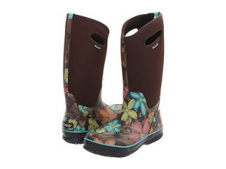   High Stargazer Chocolate Brown Flowers Waterproof Boot 71138 207