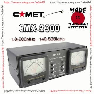 Japan COMET CMX 2300 Twin Cross Needle SWR Power Meter HF (3KW) VHF 