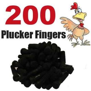 200 Pack Chicken Plucker Finger Poultry Plucking Duck Goose Animal 