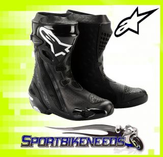 alpinestars supertech r boot black vented size 48 eur time