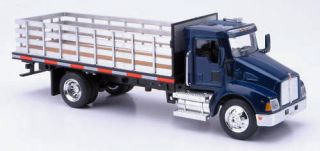 43 scale diecast kenworth t300 stake bed truck time
