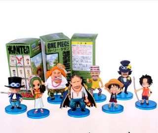 Lots New Japanese Anime 8pcs One Piece Mini 6cm figures figurine Toy 