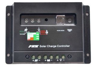 30A PWM Solar Charge Controller 360W Solar Panel Regulator 12V/24V W 