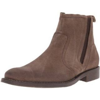 Mens Hush Puppies Timeworn Grey Suede PullOn Chelsea boot H101645