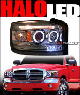Newly listed CHROME LED 2*HALO RIMS PROJECTOR HEAD LIGHTS LAMPS SIGNAL 