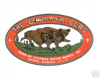 cushman cubs engine vinyl stickers a415 time left $ 4