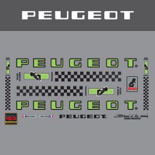 0350 peugeot bicycle frame stickers decals transfers more options 