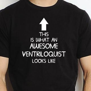 AMAZING VENTRILOQUIST T SHIRT SIZES FUNNY XMAS GIFT MENS LADIES FUNNY 