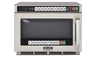commercial microwave oven sharp r cd2200m 2200 watts time left