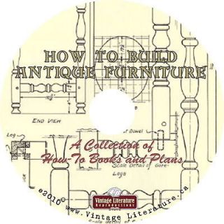How To Build Antique Furniture {Vintage Plans} on DVD ღ 
