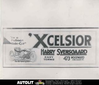 1918 excelsior motorcycle dealer billboard photo  9