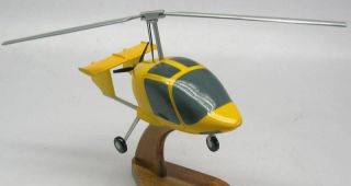 Xenon Gyrocopter Helicopter Wood Model Replica X Large Planeshowcase
