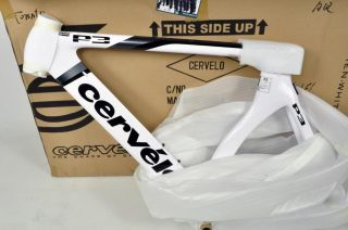 NEW! 2012 Cervelo P3 frameset   54cm   white/silver   triathlon/time 