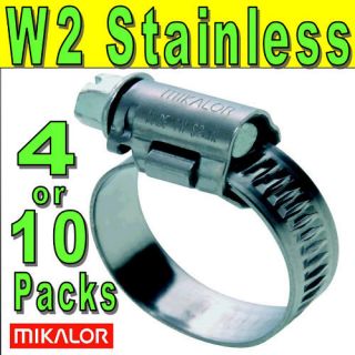 mikalor w2 430 stainless steel worm drive hose clips uk