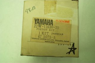 YAMAHA PISTON & RING KIT 1983 YZ80 22W 11630 21 (Fits: DT)