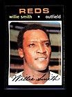 1971 topps 457 willie smith reds nm 028131 expedited shipping