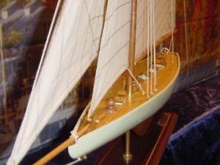 Newly listed Americas Cup Columbia Sail Race Wood Yacht Boat Model