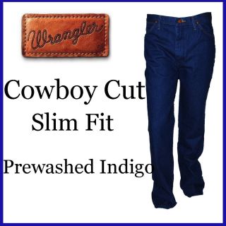 Mens Wrangler Western Slim Fit Cowboy Cut Stone Bleach Jeans 936GBH 
