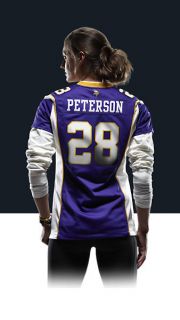   Adrian Peterson Womens Football Home Game Jersey 469906_547_B_BODY