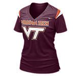 Nike College Football Virginia Tech Womens T Shirt 4796VT_613_A