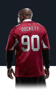    Darnell Dockett Mens Football Home Game Jersey 468942_678_B_BODY
