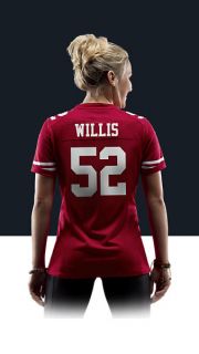   Patrick Willis Womens Football Home Game Jersey 469915_690_B_BODY