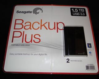 Seegate 1 5 TB Backup Plus Portable Hard Drive New Unopened Package 