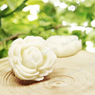26 5x25mm DIY Resin Cameo Rose Flower Flatback 14 Colors Cabochons for 