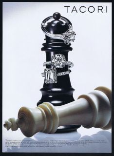 2008 Tacori com Jewelry Chess Game King Queen Print Ad