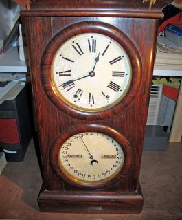 Seth Thomas Calendar Clock Number 3 Unrestored Circa 1876